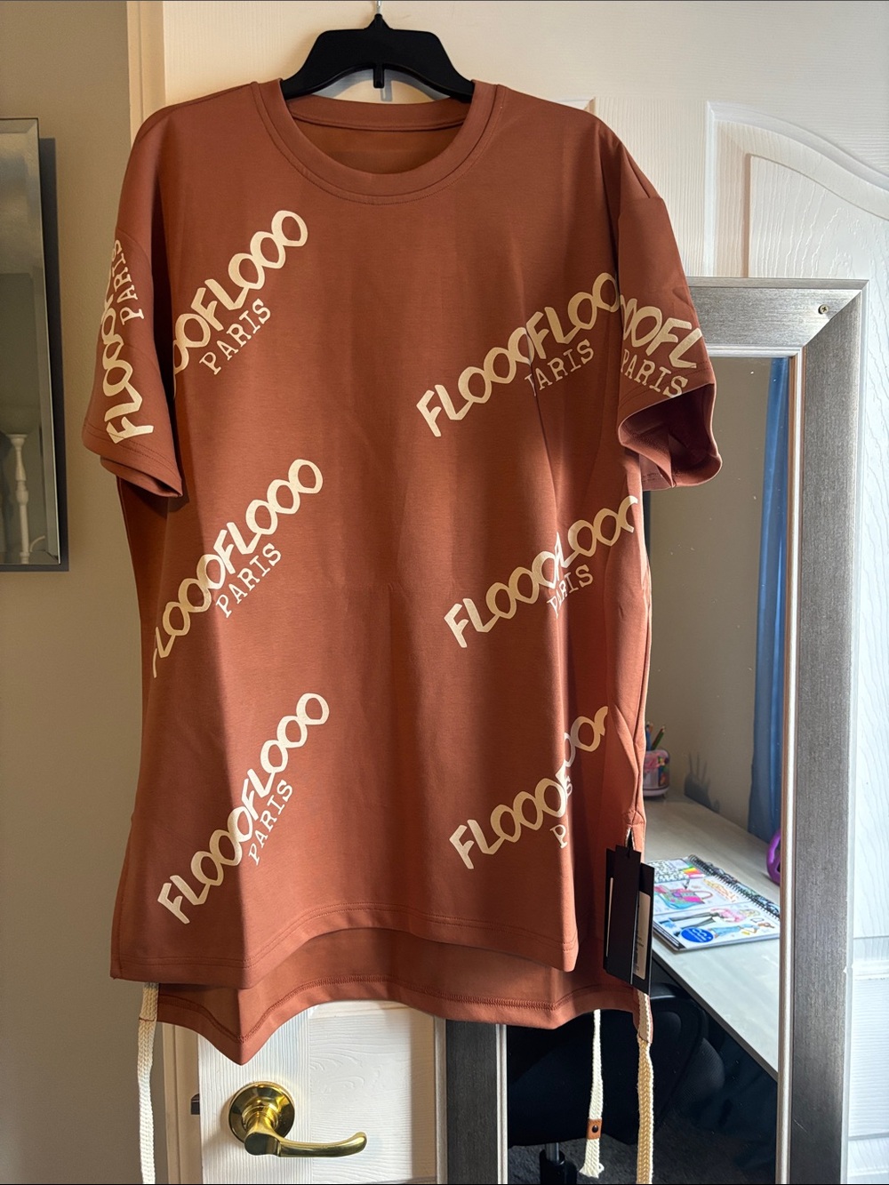 Rust Logo Mini Dress